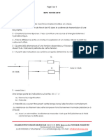 SUJET BEPC ROUGE 2010 Physique Chimie