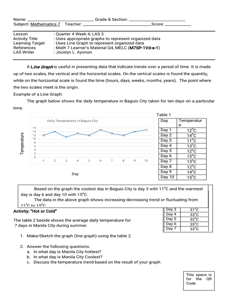 Math 7 Q4 W4 LAS 3 | PDF