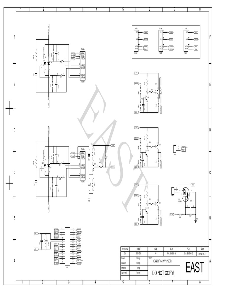 PCB Schematic for East Power Supply | PDF