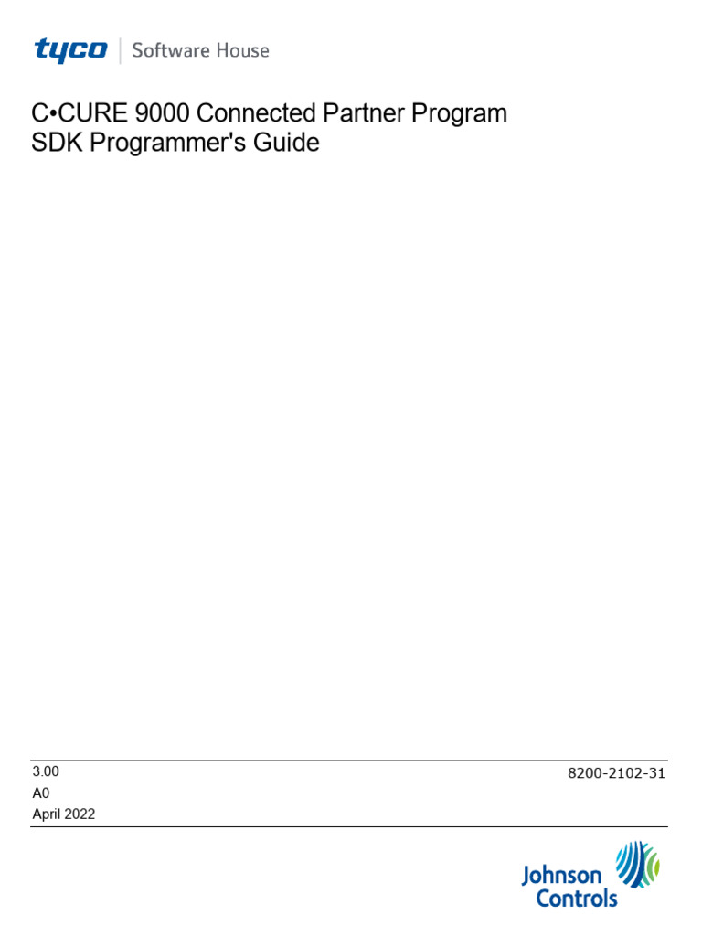 C•CURE 9000 SDK Integration Guide | PDF | Object (Computer Science ...