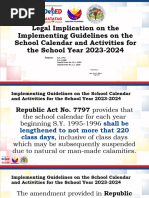 DO - s2023 - 022 DepEd School Calendar 2023-2024 | PDF