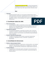 GERAL-O Estado de Direito e A Constituição Federal de 1988 No Brasil Desempenham Papéis Cruciais Na Consolidação Da Democracia