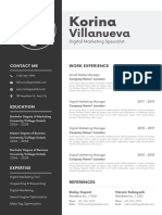 Gray Black Modern Professional CV Resume