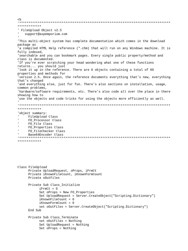 Uploadclass - Copia - Asp | PDF | Filename | Computer Programming
