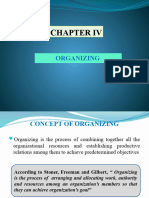 Chapter IV Organizing