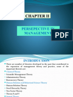 Chapter II Persepective in Management