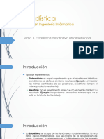 Tema 1. Estadística Descriptiva Unidimensional