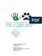 Revision y Actualizacion de La Terapia Asistida Con Animales Aplicaciones y Beneficios en Poblaciones Específicas