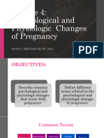 MODULE 4 Psychological and Physiologic Changes of Pregnancy