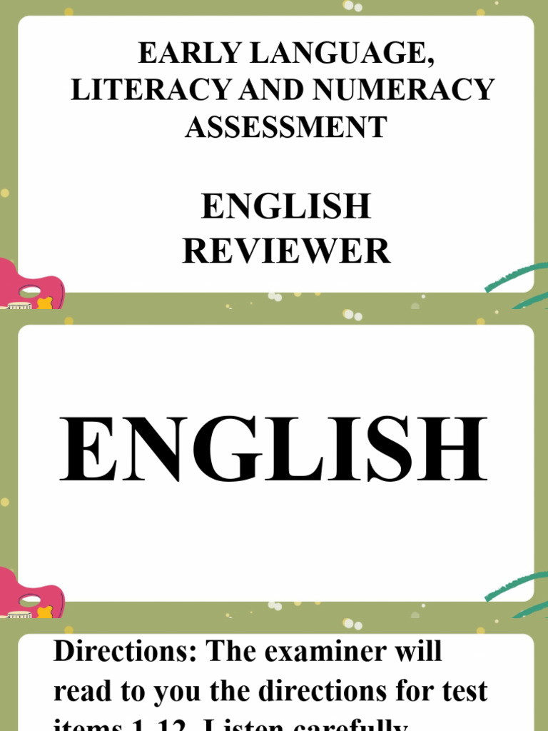Ellna Reviewer For Grades 3 4 Pdf Linguistics