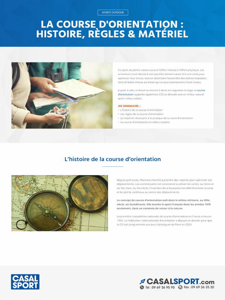 Course-d-orientation-histoire-regles-et-materiel | PDF