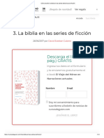 Cómo Escribir La Biblia en Las Series Televisivas de Ficción