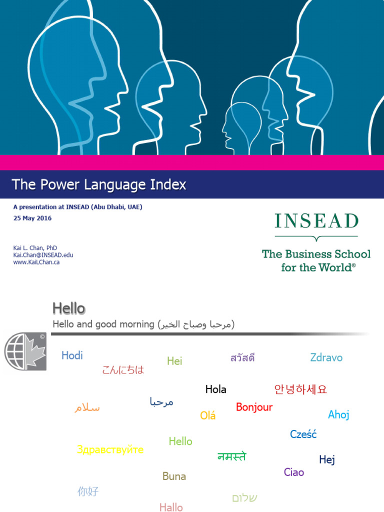 Power Language Index Overview | PDF | English Language | Multilingualism