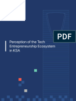 Perception of The Tech Entrepreneurship Ecosystem in KSA-2022