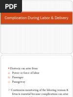 Complication During Labor Delivery