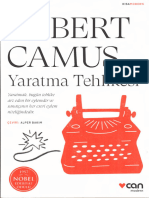 Camus Yaratma Tehlikesi Can Yayınları