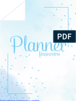 Planner Financeiro Azul