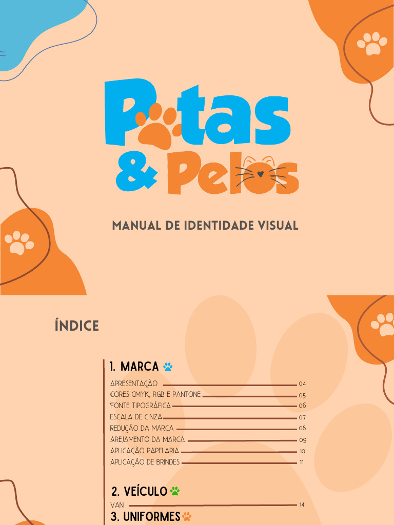 Manual de Identidade Visual Patas & Pelos | PDF | Design gráfico ...
