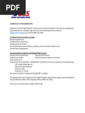 Dispatching-Stardard-Carrier-Packet-