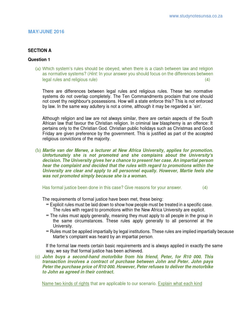 Ilw1501 2018 Exampack Qa Pdf Pdf Appeal Burden Of Proof Law
