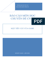 Báo Cáo Môn Học Chuyên Đề Cntt: Mặt Tiêu Cực Của Game