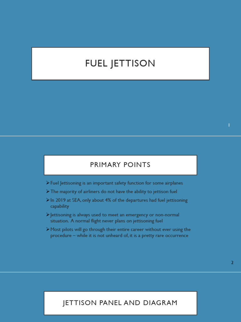 Fuel Jettisoning in Aviation Safety | PDF | Aviation Safety | Civil ...