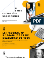 Legislação Pertinente Aos Cursos Das Engenharias