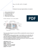 Reading A Scientific Article in English