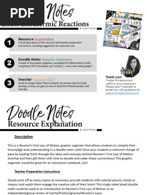 ExothermicEndothermicReactionsDoodleNotes-1