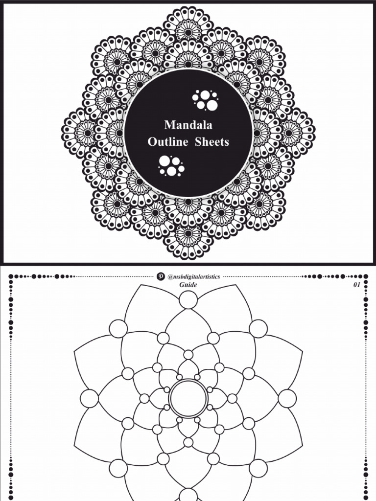 MSB Mandala Outline Sheets | PDF