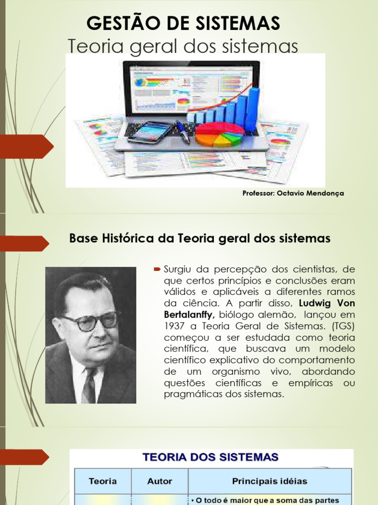 Teoria Geral dos Sistemas: Fundamentos e Aplicações | PDF | Teoria dos ...