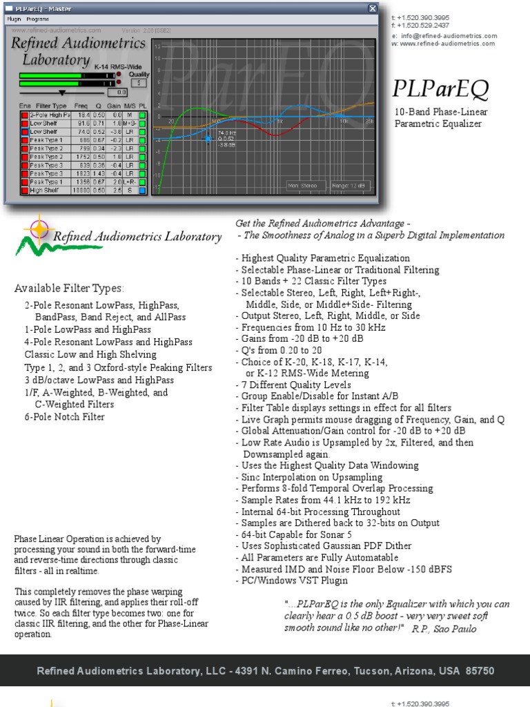 Advanced 10-Band Parametric Equalizer | PDF | Equalization (Audio ...