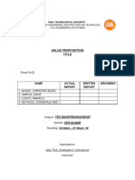 Raw Written Report Group 2 - Value Proposition