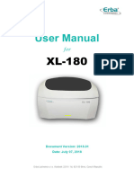 User Manual For XL-180 - Erba Lachema - v2018.01