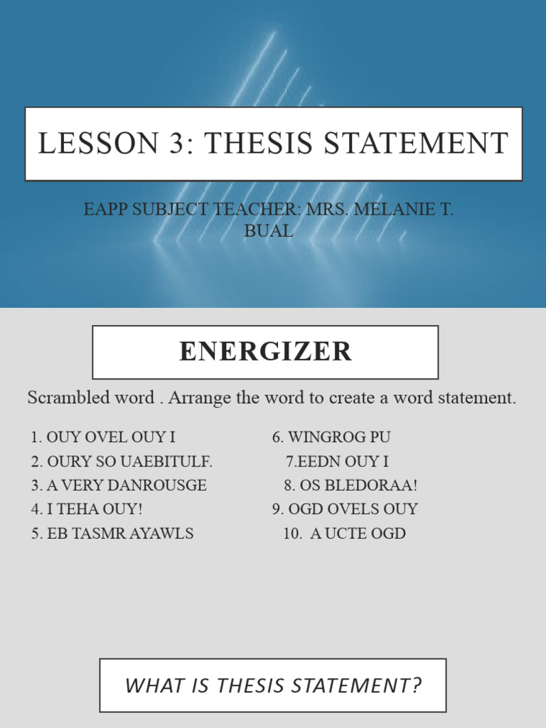 Lesson 3 Eapp | PDF | Self-Improvement | Science & Mathematics