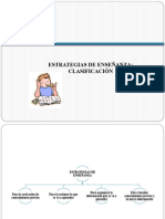 Estrategias de Enseñanza. Clasificación