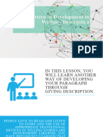 Pattern of Development in Writing Description