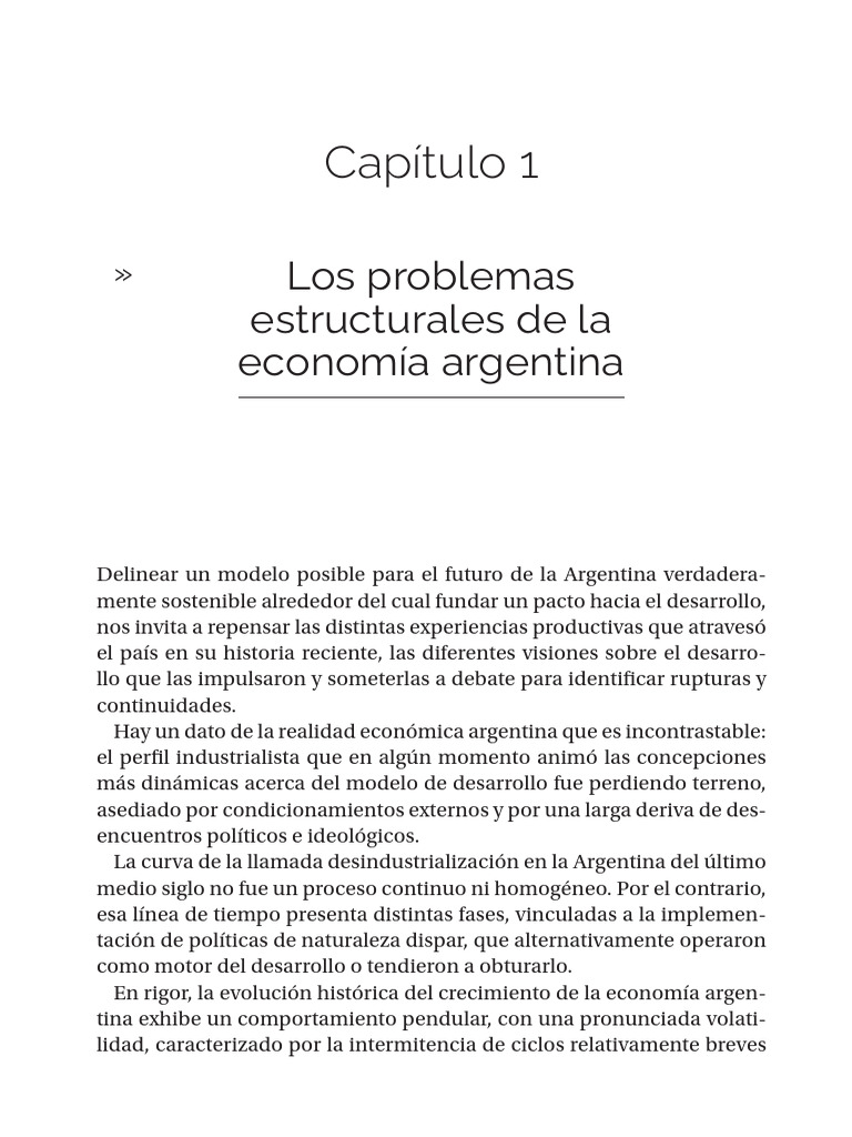 Desafíos del Desarrollo Industrial en Argentina | PDF | Producto ...
