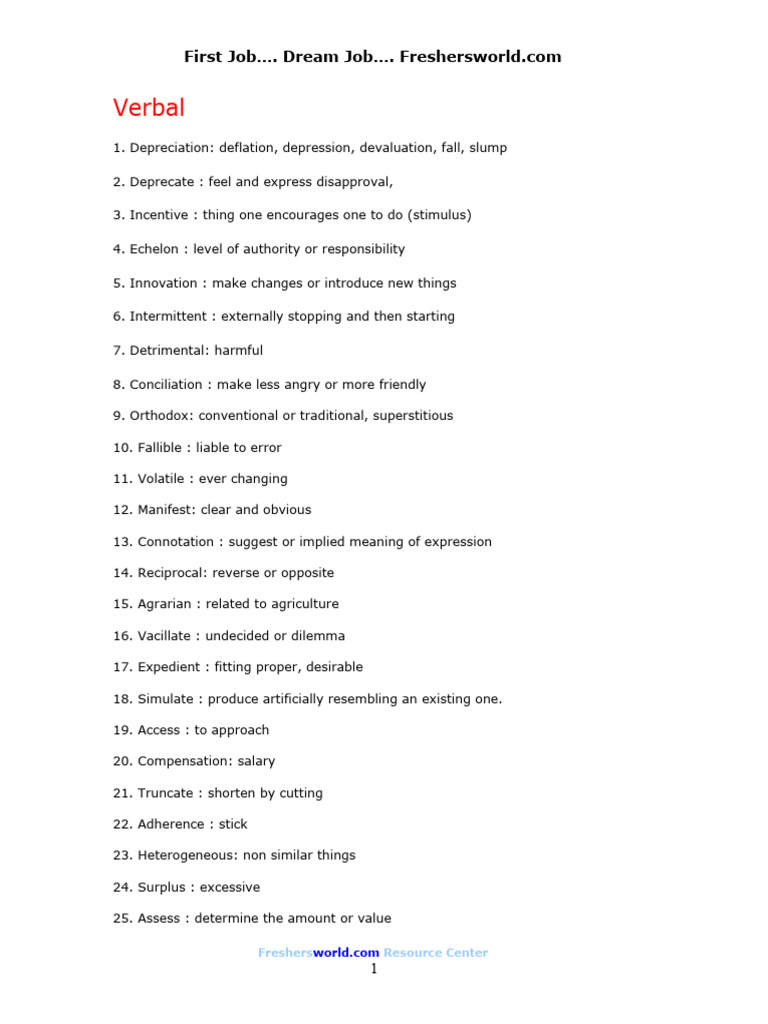 VERBAL DEFINITION IN AMERICAN ENGLISH visual data 2