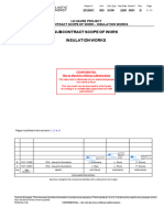 Le Havre Project Subcontract Scope of Work - Insulation Works