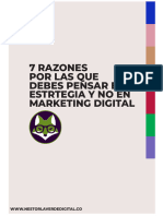 7 Razones para Pensar en Estrategia de Marketing