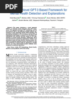 GPTFX A Novel GPT-3 Based Framework For Mental Health Detection and Explanations