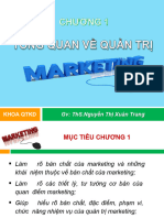 CHƯƠNG 1. TỔNG QUAN VỀ QT MARKETING