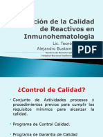 MODULO 7  CONTROL DE CALIDAD DE REACTIVOS DE INMUNOHEMATOLOGÍA