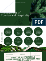 Chapter 9 - Sustainable Management of Tourism & Hospitality