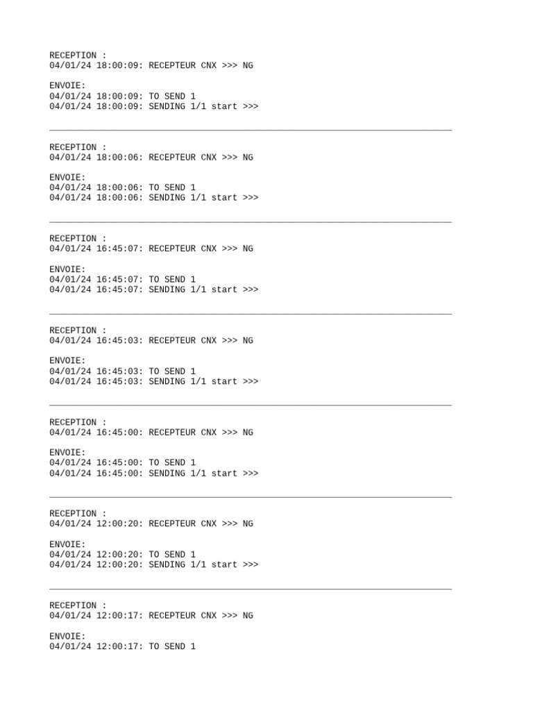 Reception Log for January 2024 | PDF | Technology & Engineering