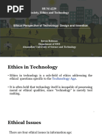 Chapter 4 - Ethical Perspective of Technology - Design and Invention