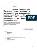 Informe Final de La Investigación (Talleres Extra Programáticos 2019)