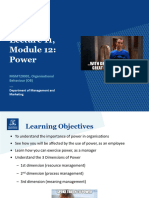 MGMT20001 - Sum2024 Lecture 11 - Module 12 - Power Final