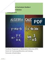 CMAS013 - Mod 1 - Study Guide 1 - Mathematics